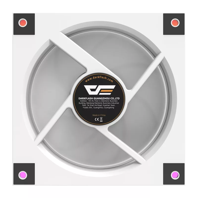 DarkFlash DM20 LINE skriňový ventilátor (biely) 120mm PWM ARGB
