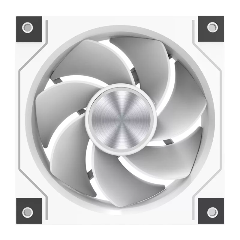 DarkFlash DM20 LINE skriňový ventilátor (biely) 120mm PWM ARGB
