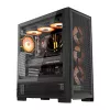 DarkFlash AIRNOVA Mid-Tower počítačová skriňa čierna + 3 x 120mm ARGB ventilátory