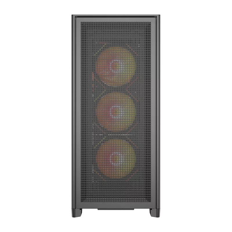 DarkFlash AIRNOVA Mid-Tower počítačová skriňa čierna + 3 x 120mm ARGB ventilátory