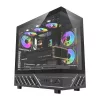 DarkFlash DS950 počítačová skriňa ATX, panoramatický výhľad 270°, USB-C 3.2 Gen 2, 6 ventilátorov, čierna