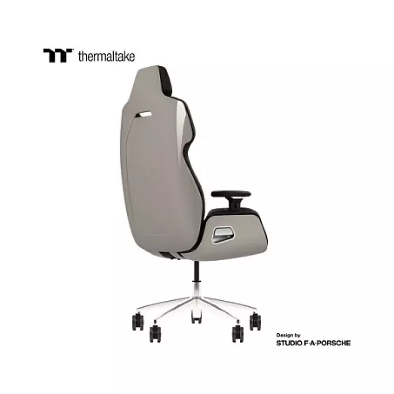 Thermaltake ARGENT E700 Ice Grey Metallic Alcantara kožená herná stolička