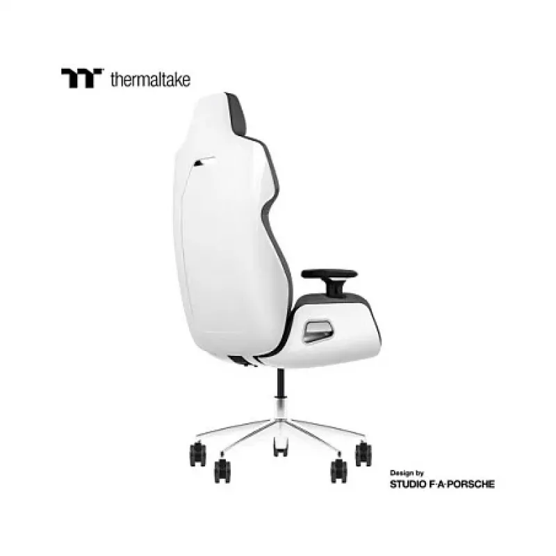 Thermaltake ARGENT E700 Glacier White s Slate Gray Crayon pravá koža stolička