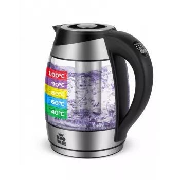 ForMe FKG-488 bezdrôtová rýchlovarná kanvica 1,8 L strieborná/čierna