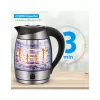 ForMe FKG-488 bezdrôtová rýchlovarná kanvica 1,8 L strieborná/čierna