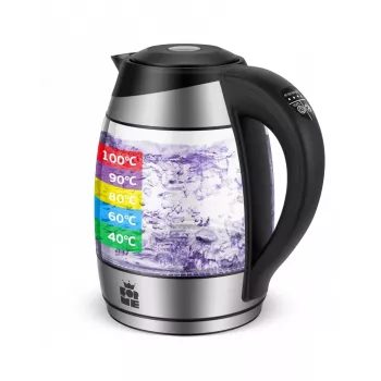 ForMe FKG-458 bezdrôtová rýchlovarná kanvica 1,8 L nerez / čierna