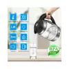 ForMe FKG-458 bezdrôtová rýchlovarná kanvica 1,8 L nerez / čierna