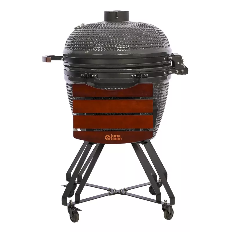 TunaBone Kamado Classic 26 palcov gril veľkosť XL tmavosivá