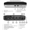HP Renewed ProDesk 400 G4 SFF stolový počítač - Intel Core i3-8100T, 8GB RAM, 128GB SSD, Intel UHD Graphics 630, Windows 11 Pro