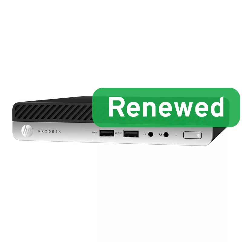 HP Renewed ProDesk 400 G4 SFF stolový počítač - Intel Core i3-8100T, 8GB RAM, 128GB SSD, Intel UHD Graphics 630, Windows 11 Pro