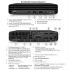 HP Renewed EliteDesk 800 G6 stolový počítač, Intel Core i5-10500T, 8GB RAM, 256GB SSD, Intel UHD Graphics 630, Windows 11 Pro, Grad B