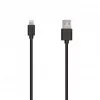 SEEK TOTI USB-A na Lightning, 2m PVC dátový kábel 2A (non-MFI), čierna