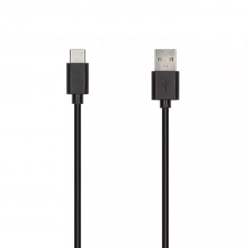 SEEK TOTI USB-A na Type-C, 1m PVC dátový kábel 3A, čierna