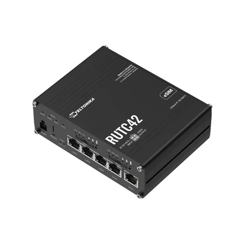 Teltonika RUTC42 4G LTE Wi-Fi 6 edge smerovač s duálnym modemom