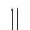 SEEK TOTI kábel USB-A na USB-C opletený 2m 3A čierny