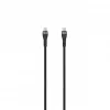 SEEK TOTI USB-C na USB-C 2m opletený kábel 3A čierny