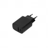 SEEK TOTI 20W Type-C + USB A nástenná rýchlonabíjačka, čierna