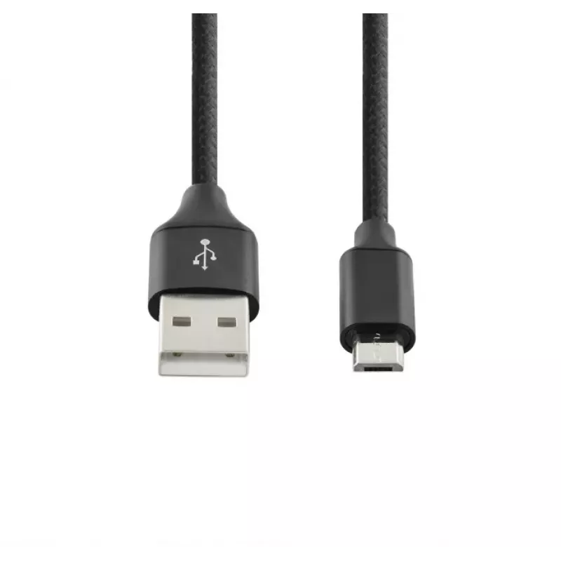 SEEK TOTI USB A na Micro USB, 2m pletený kábel, 2A, čierny