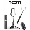 SEEK TOTI selfie tyč so skrytým dizajnom a stabilným statívom Q12, čierna