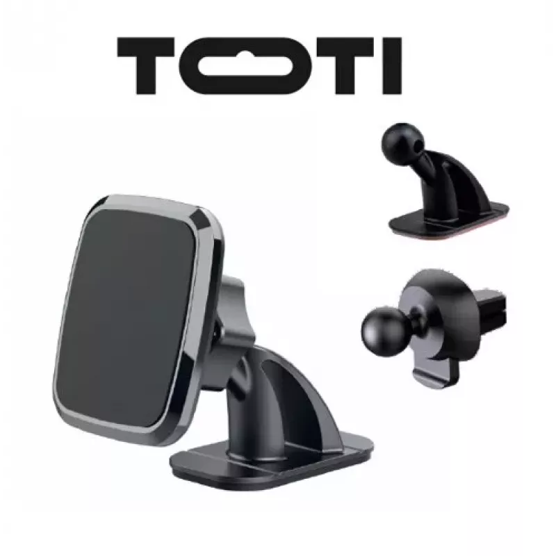 SEEK TOTI magnetický štvorcový držiak do auta s 3M lepiacou montážou, čierny