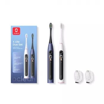 Oclean elektrická zubná kefka X Lite Duo Set Dark Blue & Grey