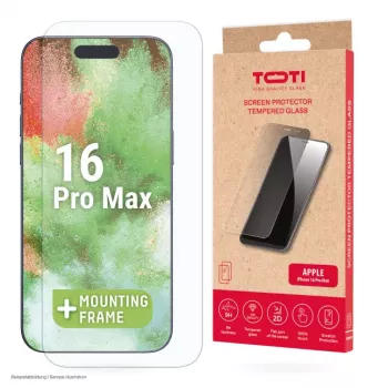 TOTI tvrdené sklo 2D ochranné sklo displeja Full Cover pre iPhone 16 Pro Max transparentné