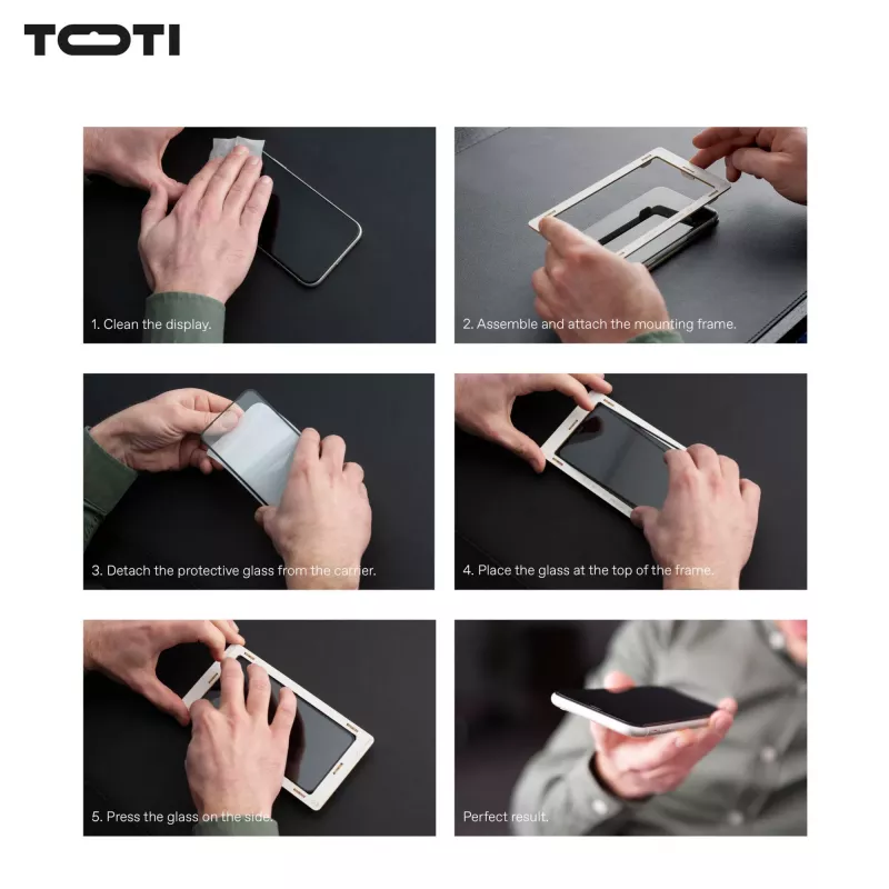 TOTI PREMIUM prémiové tvrdené sklo ochranné sklo displeja 3D Full Cover pre Apple iPhone 17 Pro Max