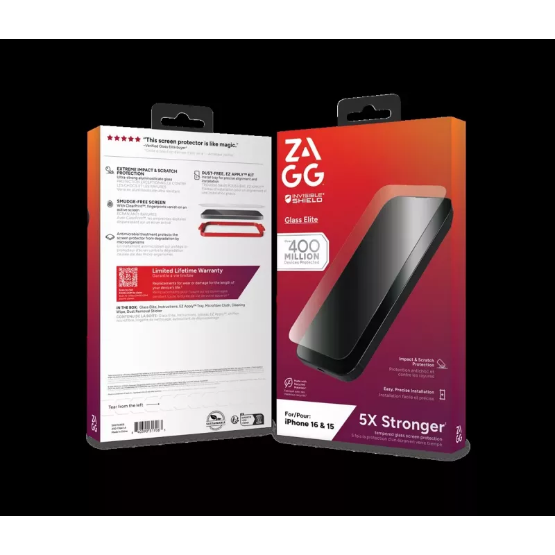 ZAGG ochranný balík pre iPhone 16: puzdro s MagSafe a ochranná fólia displeja
