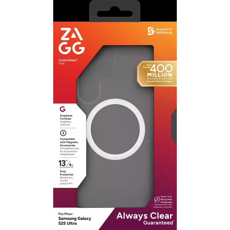 ZAGG Protection Bundle pre Samsung Galaxy S25 Ultra: puzdro s MagSafe a ochranná fólia displeja