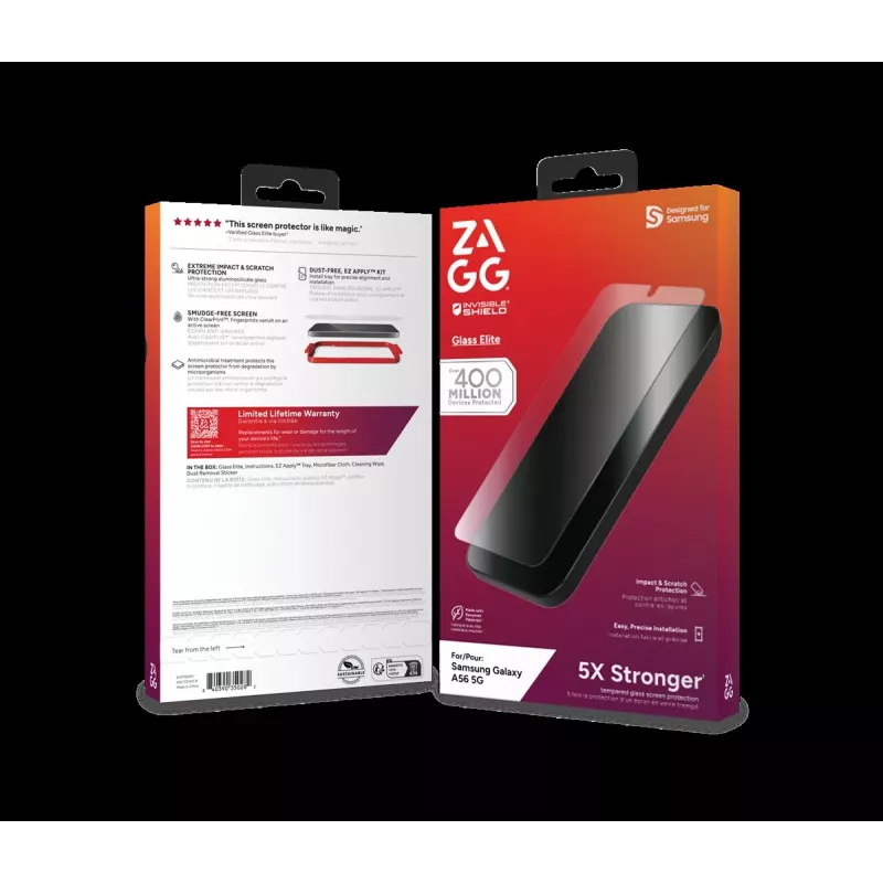 ZAGG Protection Bundle pre Samsung Galaxy A56: puzdro a ochrana displeja