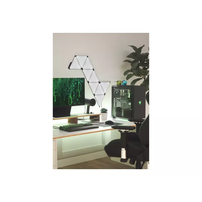 Nanoleaf Shapes Black Triangles Starter Kit (9 panelov) 42W WiFi