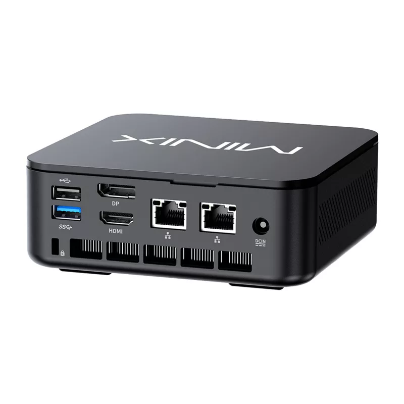 MINIX NR660LP Mini PC, AMD Ryzen 5 6600H, 16GB DDR5, 512GB NVMe SSD, Windows 11 Pro, čierna