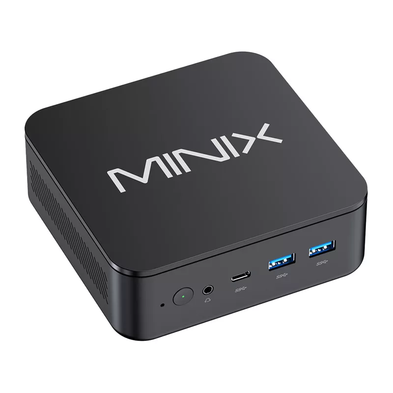 MINIX NR660LP Mini PC, AMD Ryzen 5 6600H, 16GB DDR5, 512GB NVMe SSD, Windows 11 Pro, čierna