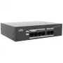 POE LANG NSW2100-6GT-POE-IN 6-portový PoE+ switch so 4-portovým 10/100Mbps PoE, 1 Gigabit uplink, 1 SFP, 60W budget, unmanaged, montáž na stôl/stenu