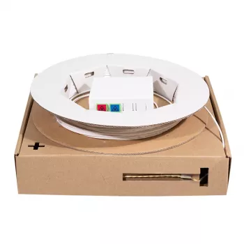 LogiLink FB2SC40 sklenené patch kábel Singlemode OS2 biely 40m