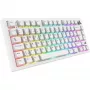 Sharkoon SGK55W SKILLER bezdrôtová herná klávesnica, 75% layout, PBT keycaps, biela