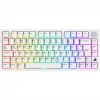 Sharkoon SGK55W SKILLER bezdrôtová herná klávesnica, 75% layout, PBT keycaps, biela