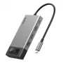 Belkin CONNECT 8-in-1 USB-C hub pre 2 obrazovky - Space Gray