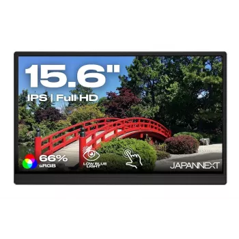 JAPANNEXT JN-MD-i156F-T-LE 15,6 palca IPS Full HD dotykový prenosný monitor s Mini HDMI, USB-C, vstavanými reproduktormi, čierna