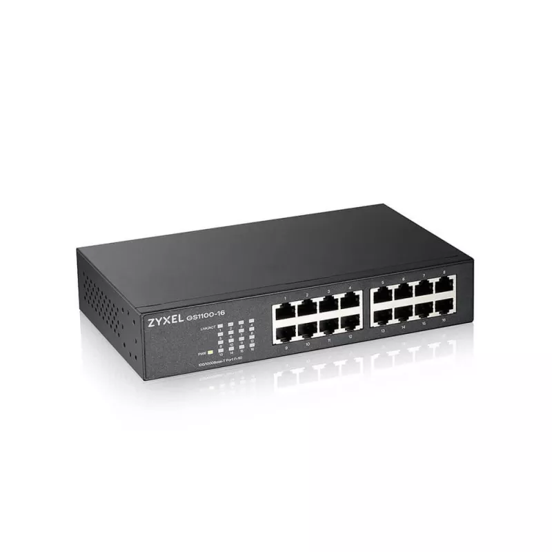 ZyXEL GS1100-16 16-portový Gigabit nemanažovateľný switch V4