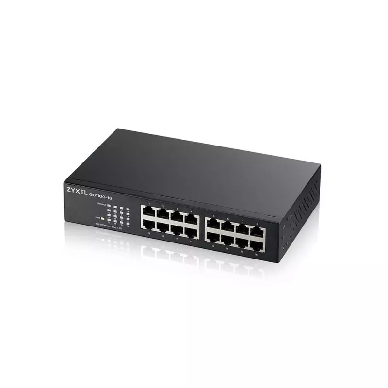ZyXEL GS1100-16 16-portový Gigabit nemanažovateľný switch V4
