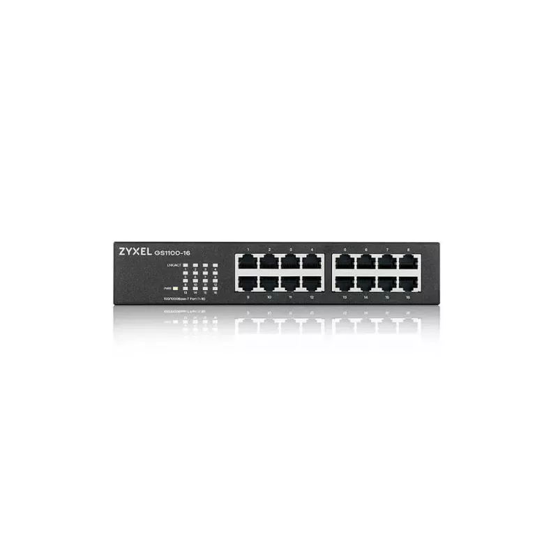 ZyXEL GS1100-16 16-portový Gigabit nemanažovateľný switch V4
