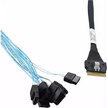 Microchip Adaptec interný SAS kábel - 1x8 Slim SAS (SFF-8654) na 8x SATA - 0,8 m