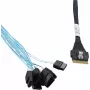 Microchip Adaptec interný SAS kábel - 1x8 Slim SAS (SFF-8654) na 8x SATA - 0,8 m