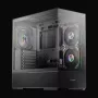 LC-Power Gaming Midi Tower ATX 812B Onyx Vision s temperovaným sklom a 4x aRGB ventilátormi, čierna