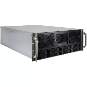 Inter-Tech IPC Storage 4U-4408-L 4U racková serverová skriňa, 8x 3,5 palcový Hot-Swap, bez napájacieho zdroja, čierna