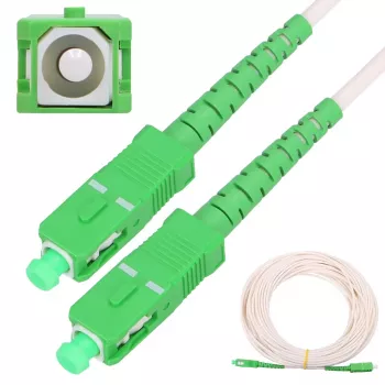 Extralink patch kábel SC/APC-SC/APC, LSOH, singlemode, simplex, G.657A2, 3 mm, 15 m, biely