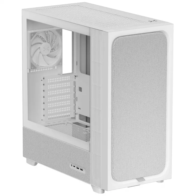 TRYX FLOVA F50 Midi-Tower, ATX, temperované sklo - biela