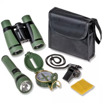 Carson AdventurePak HU-401 5x30 ďalekohľad s kompasom, baterkou a píšťalkou