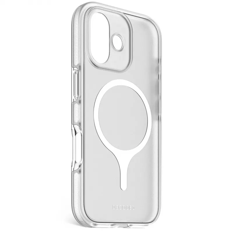 Decoded DropTec priehľadný kryt zadnej strany pre iPhone 17 s MagSafe (Frosted White)